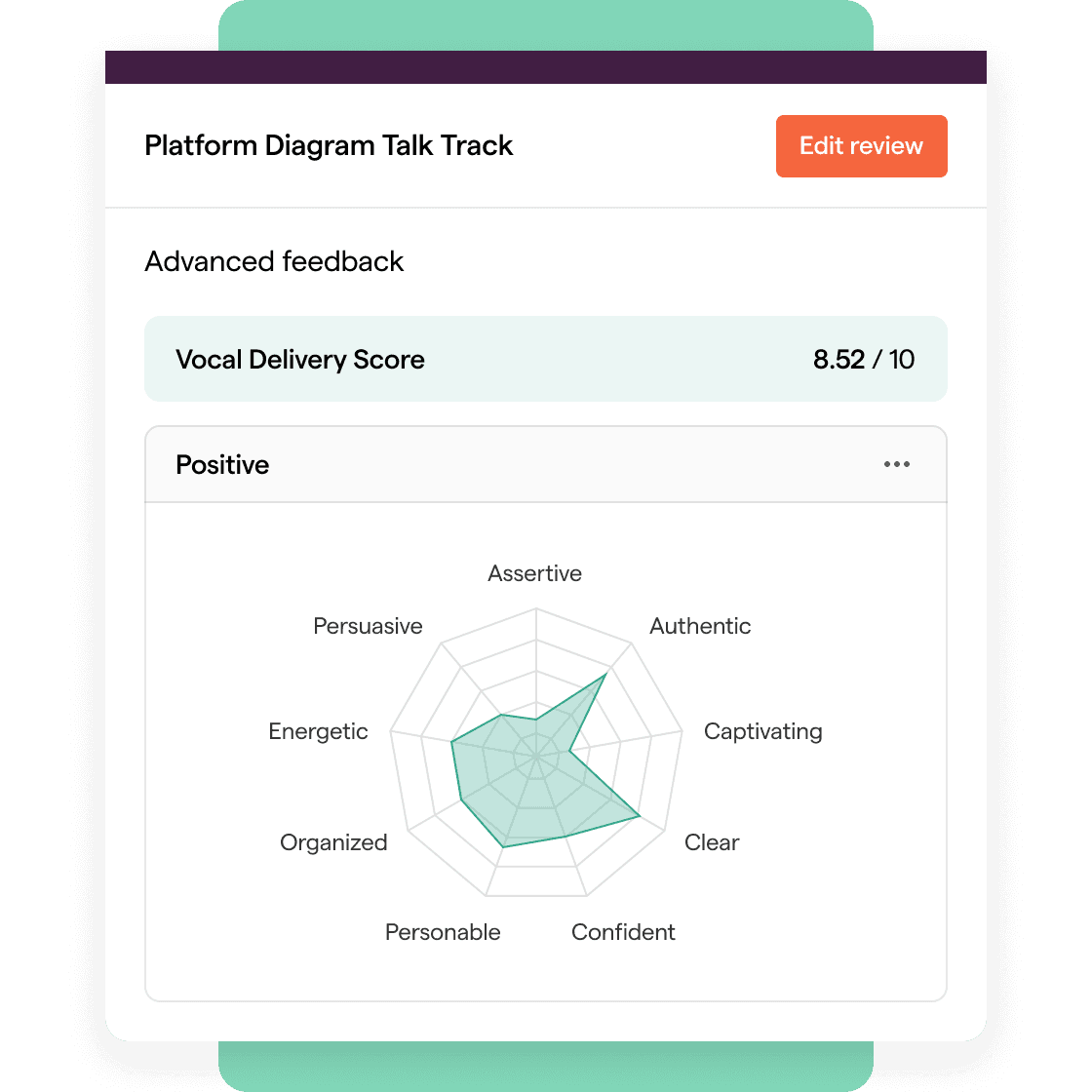 Advanced feedback product shot